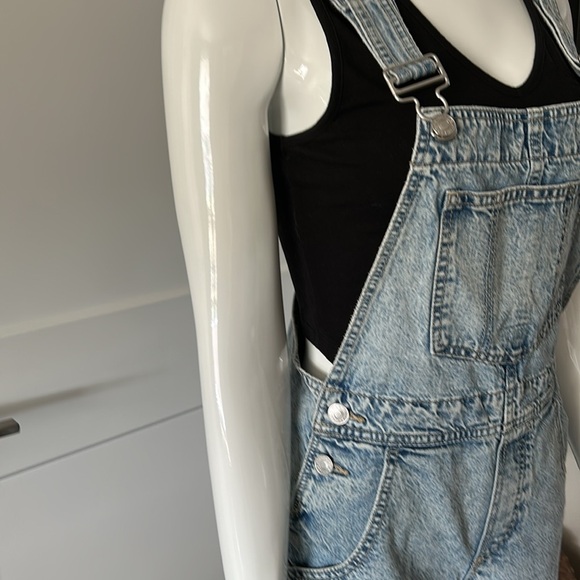 Garage Denim Overall Shorts - Picture 4 of 9
